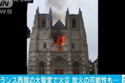 仏・ナント大聖堂で火災　放火の可能性もみて捜査(20/07/18)