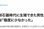 【悲報】新石器時代、弱者男性にめちゃくちゃ厳しかったwwww