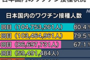 【悲報】日本人さん、コロナワクチンを1億人以上も打っていた