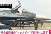 航空自衛隊のF2戦闘機　操縦席の風防が飛行中に落下(2021年10月10日)