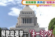 過去には「バカヤロー解散」総選挙　各党ネーミング(2021年10月15日)