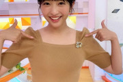 【画像】フジの藤本万梨乃アナのおっぱい、凄くいやらしくなってる