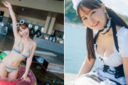 【画像】本郷柚巴さん、爆乳メイドグラビアの破壊力が凄すぎるwwwwwwwwww