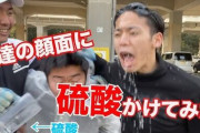 【悲報】大物YouTuber「友達の顔面に硫酸かけてみた」ｗｗｗｗｗｗｗｗｗｗ