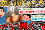 【バカ】2日漬けた味付け卵を”剥いて”食べるぞ！！→剥いてってなんやねんｗｗｗｗ【2ch面白いスレ】