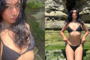 ローラが黒ビキニ姿をインスタに投稿も乳輪がハミ出してしまう