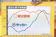 【悲報】野球さん、競技人口が完全に終わってしまうwowow